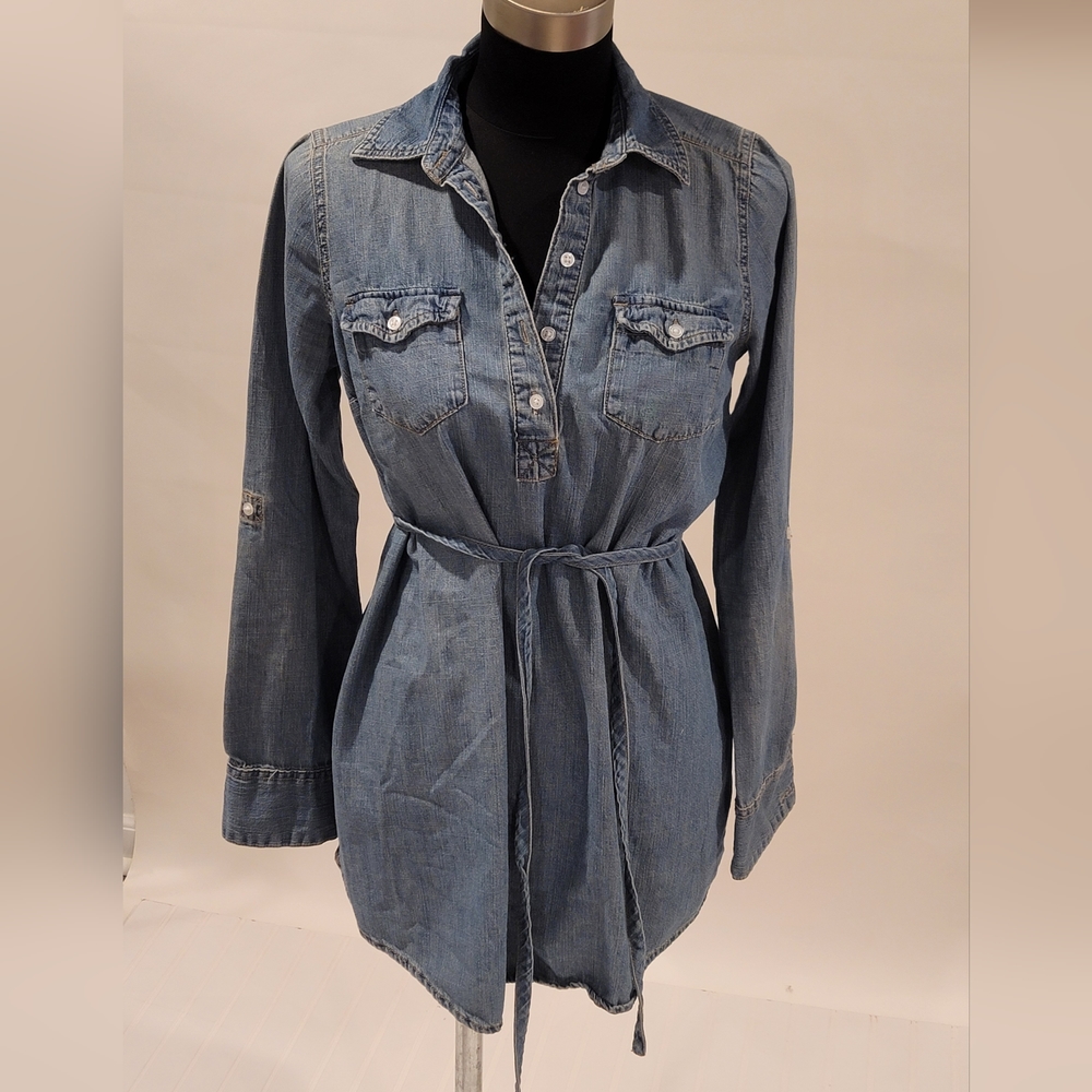 Liz Lange Maternity XS Denim Top